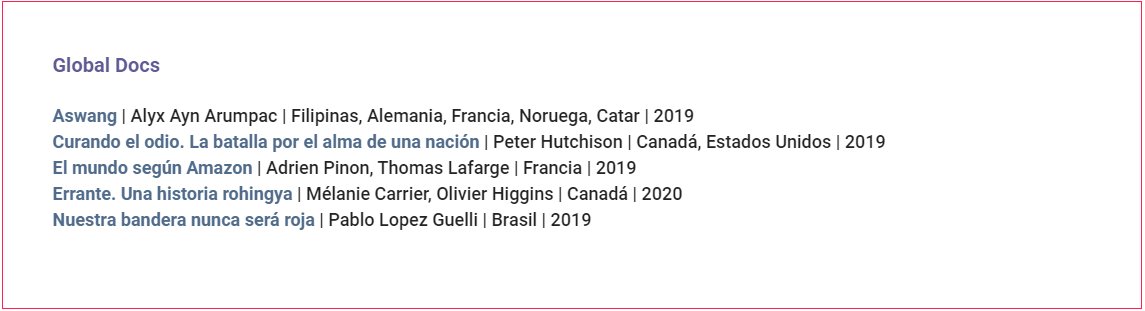 TTecnicolor's tweet image. #GlobalDocs | La ventaja de la globalización es que podemos conocer las historias de otros lugares del mundo. Spoiler: Son interesantísimas