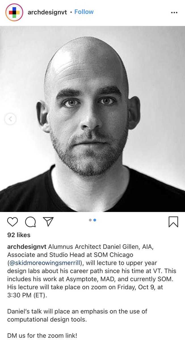 DGILLENdesign's tweet photo. Join me Friday for my #lecture to #VirginiaTech College of #Architecture and #urbanstudies ‘Career Trajectories’ highlighting my contribution work from college to now! Dm for the zoom! https://t.co/Vde8uXGuyo