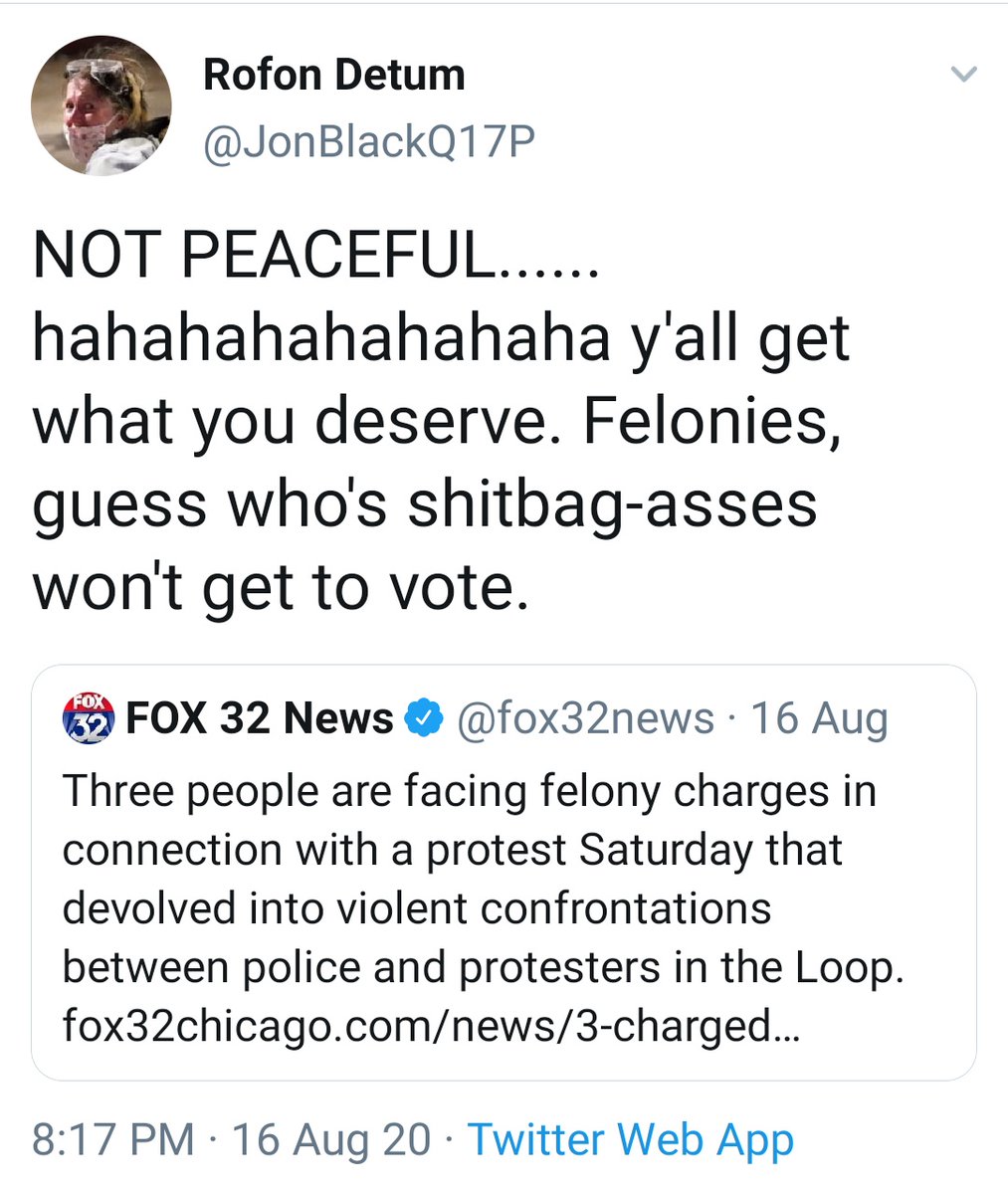 Jon laughs when protesters face felony charges, gloating that if convicted, they will lose their right to vote.