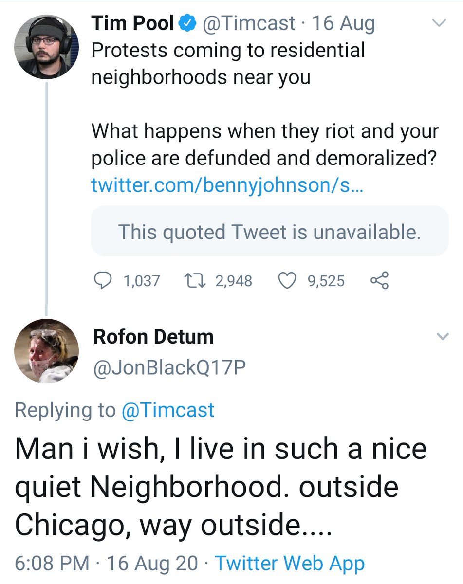 Jon admits that even though he lives in a quiet neighborhood way outside Chicago, he wishes  #BlackLivesMatter   protesters would go away, so that he could stop "wasting CS canisters" on them. These are gas cannisters used by law enforcement to disperse crowds.