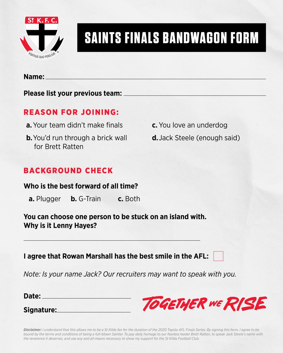 stkildafc's tweet photo. Now accepting applications.

Tag a friend that needs to jump on board. https://t.co/wOgfJJrGPH
