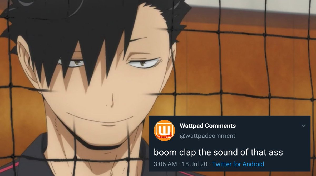 haikyuu as wattpad comments, a thread