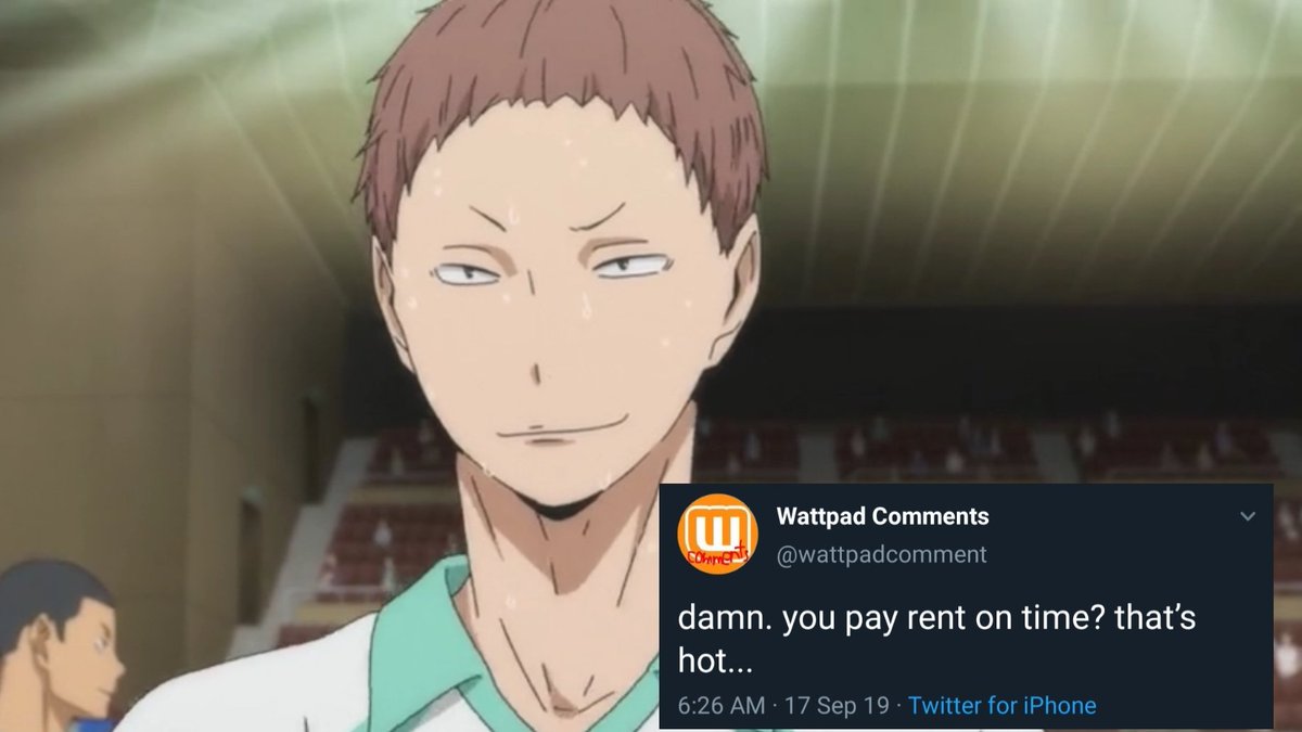 haikyuu as wattpad comments, a thread