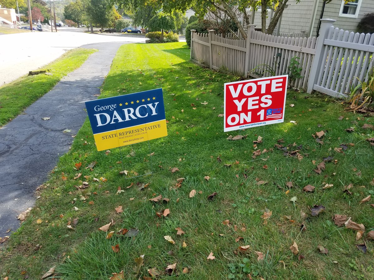 Support our local automotive service stations in the @CityOfWaltham and @LinkMass and other repair facilities in regards to Massachusetts Question 1.

George Darcy <a href="/gdarcy3/">George Darcy</a>, candidate for the State Representative seat, urges Waltham and Lincoln voters to vote YES on Question 1!!!