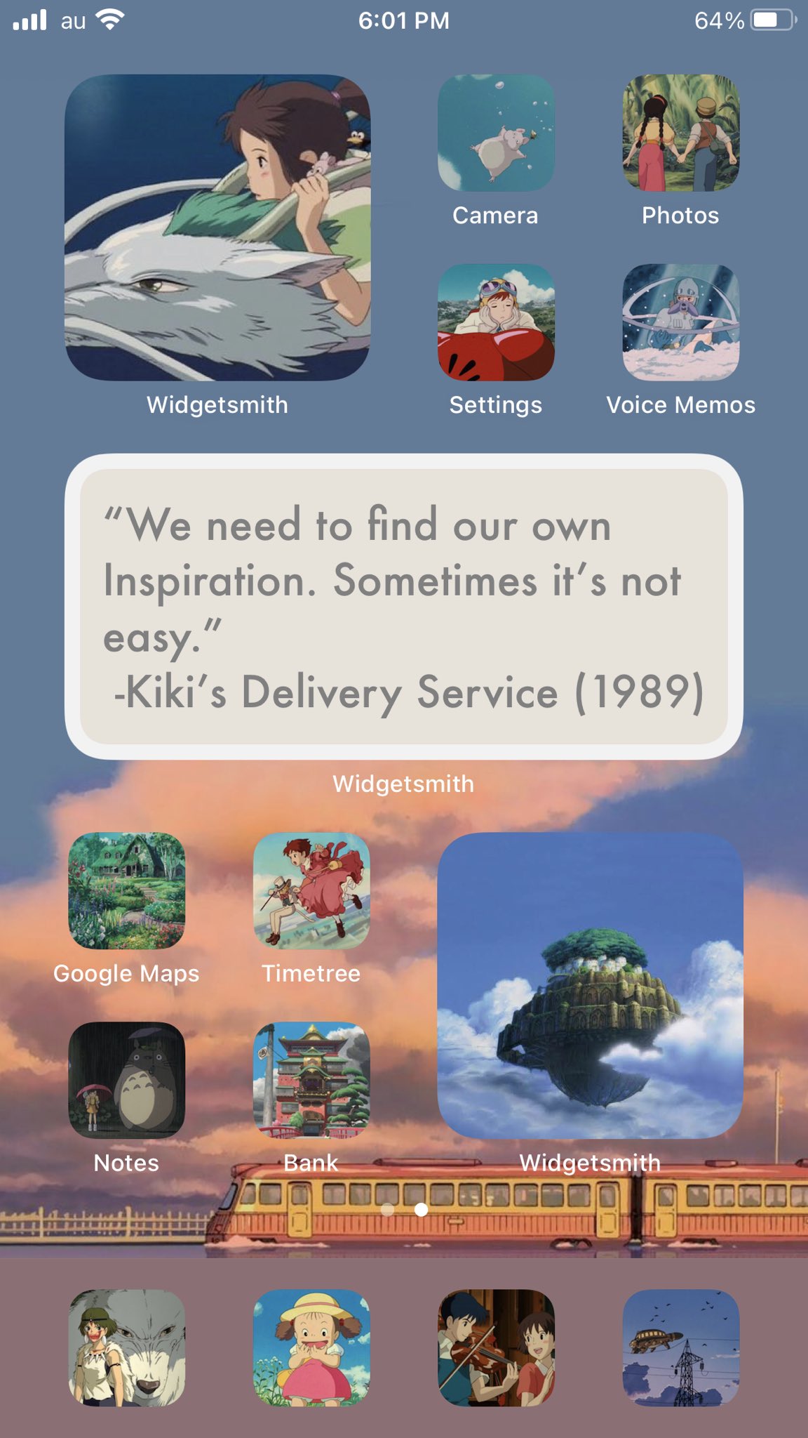 Sanaya 参考用ホーム画面載せておきます Ios14 Homescreen Ghibli ジブリ ホーム画面