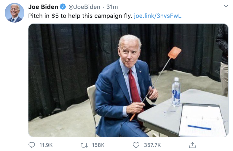 Biden fundraises off of fly on Pence's head hill.cm/Wxqd9py