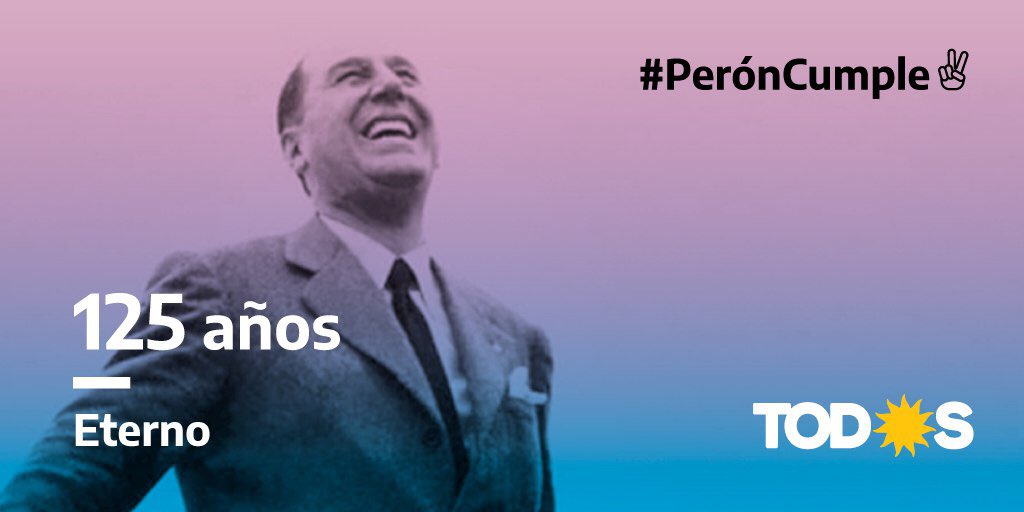 El 8 de octubre de 1895 nacía el General Juan Domingo Perón. ❤️

#PerónCumple ✌🏻