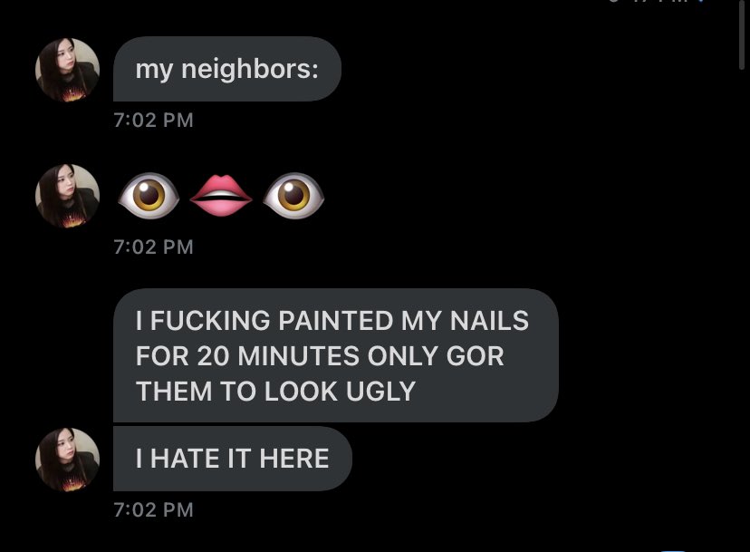questionable texts i get from maya a thread