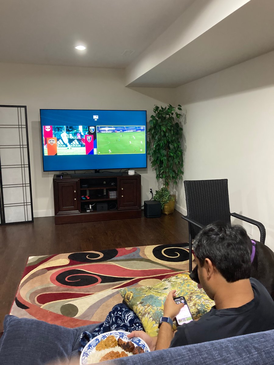 ujwala (@ujwala) on Twitter photo Caught my husband <a href="/or9ob/">Arnab Deka</a> watching three matches simultaneously. 2 on TV and 1 on iPad. This is insane amount of crazy! ๐๐๐
#MLS
#SoundersMatchday #RSL #Whitecaps #LAGalaxy Caught my husband <a href="/or9ob/">Arnab Deka</a> watching three matches simultaneously. 2 on TV and 1 on iPad. This is insane amount of crazy! ๐๐๐
#MLS
#SoundersMatchday #RSL #Whitecaps #LAGalaxy