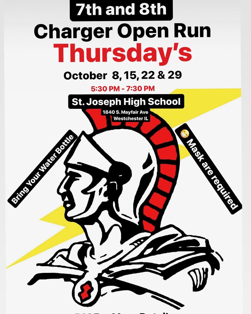 Come on out to get ready for St. Joe's Jr. Chargers Feeder Tryouts with our FREE Open Runs. Start 10/8 and runs every Thursday 530-730pm through October at St. Joes High School Westchester. For Boys 7th and 8th grade. #jrchargersfeeder <a href="/SJChargerHoops/">St. Joseph Charger Basketball</a>
