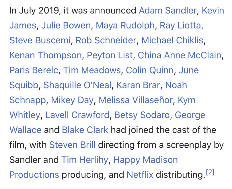 it was not announced until after cameron's passing who was in the film. when this list came out, there were so many people who had been in cameron's life.