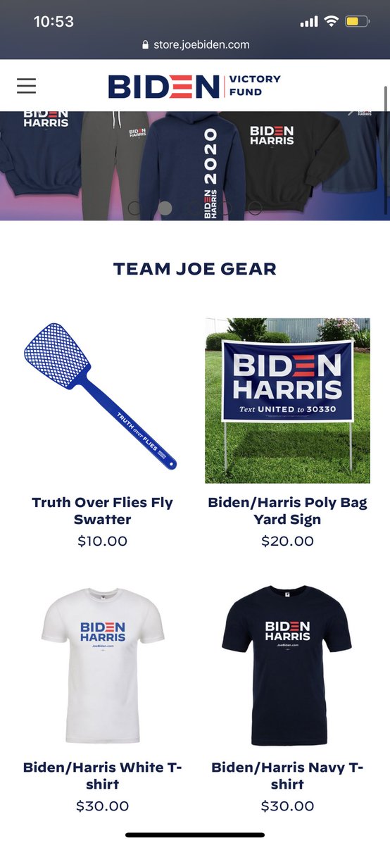 The Biden Harris campaign already has fly swatters...