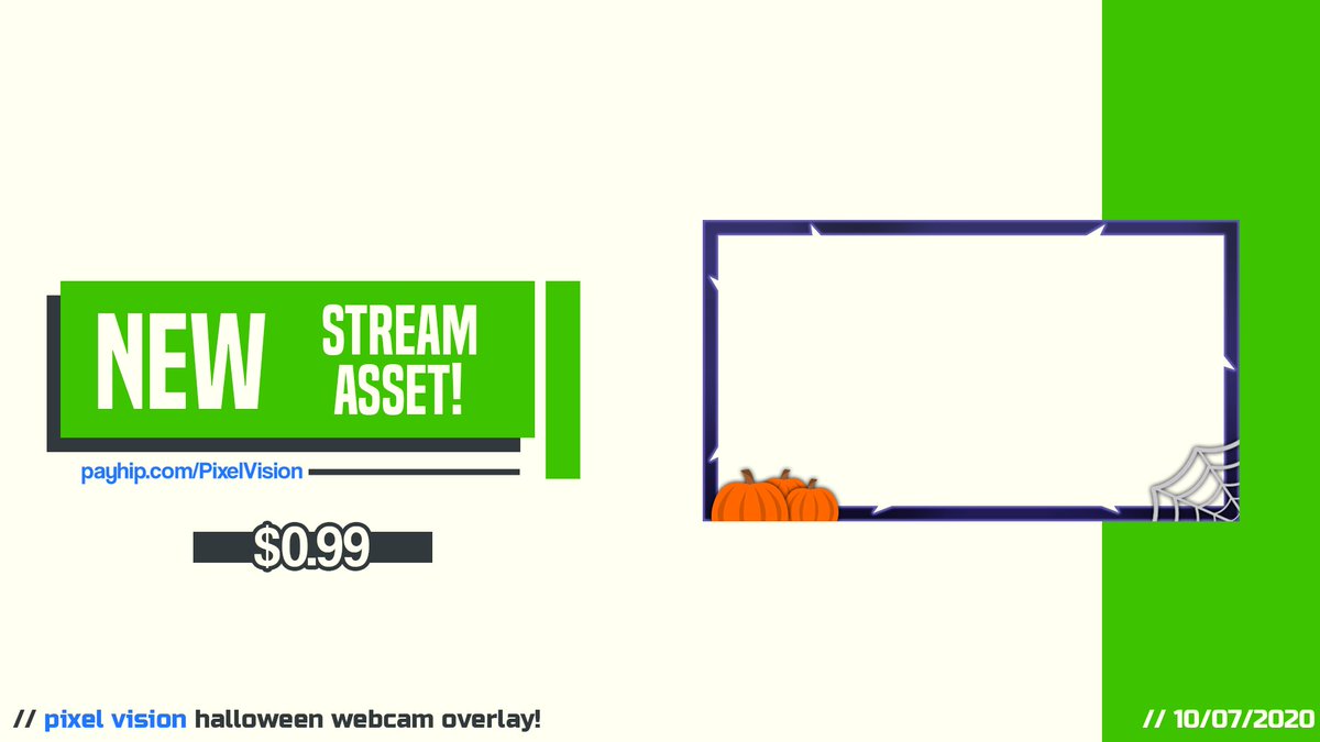 PixelVisionCo's tweet image. *NEW* Webcam Overlay! The Halloween Webcam!
Price: Only $0.99!
Pick it up now at the store link in bio!
-
-
-
#design #halloween #art #gaming #gfx #logo #logos #cheapgfx #designer #graphicdesign