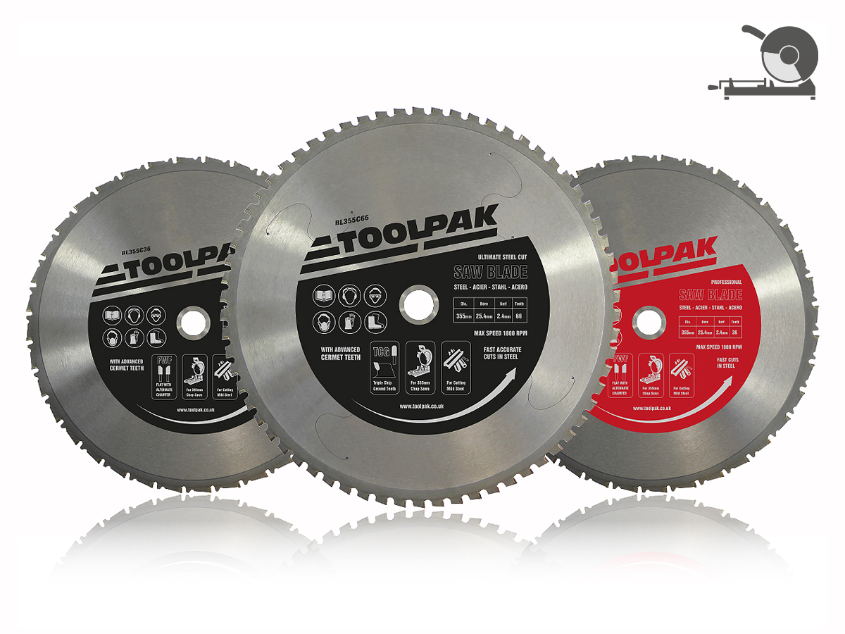 Toolpak's tweet image. NEW Toolpak 355mm steel cutting circular saw blades, for use on cold-cut low speed chop saws. Two blades have advanced CERMET teeth for high wear resistance &amp;amp; extreme lifetime. Faster, safer, cleaner and more economical. The ultimate in cutting technology.
bit.ly/33H6ImC