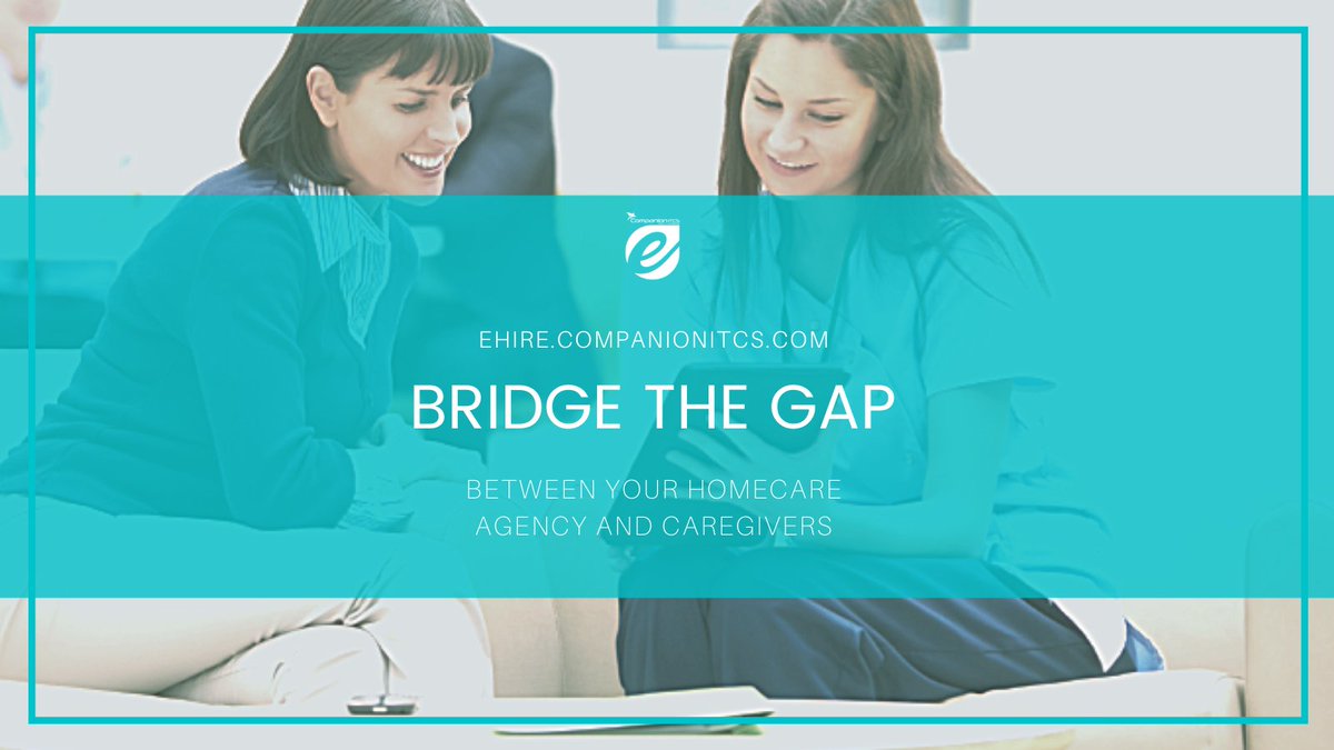 Bridge the gap between homecare agency and caregivers with E-Hire.

ehire.companionitcs.com

#companionitcs #ehire #homecare #homecareagency #homecarenurse #homecareservice #homecareservices #homecareassistance #homecaremarketing #homecareproducts  #homecaretips