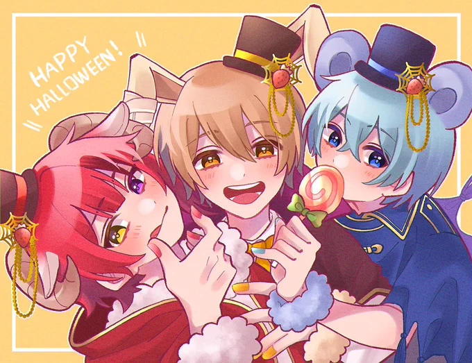 ハロウィン信号機組❤???
 #すとぷりギャラリー 