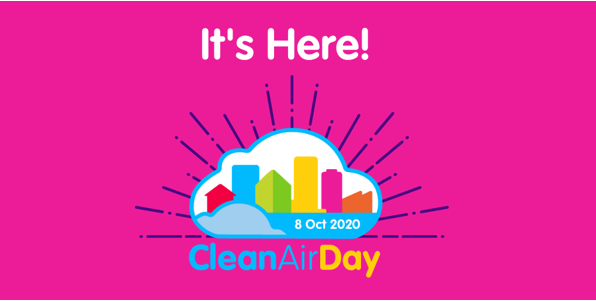 #CleanAirDay is here! There are lots of activities, events & learnings on #airpollution today. 🎉

Here are a few key links from @cleanairdayuk:
#CleanAirDayLive - bit.ly/33HBtIh
#Socialmedia resources - bit.ly/36JWvYI
#CleanAirHub - bit.ly/2I9gtBR