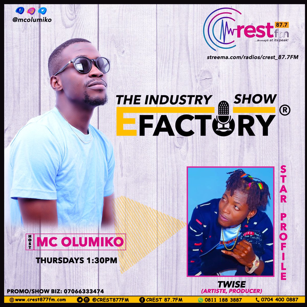 mcolumiko's tweet photo. Fresh into #Octobre I host young Najia-Cameroonian singer 👸 @sarah_dfm and her dreadlocks producer/artiste 🎶 T-WiCE with the ginger #StarProfile 🌟 of your #artcore #Enter10mentFactory on 📻 @crest877fm, #Akure
let's do some international-local vibes and talks. @djkaykang https://t.co/noyLNALK8g