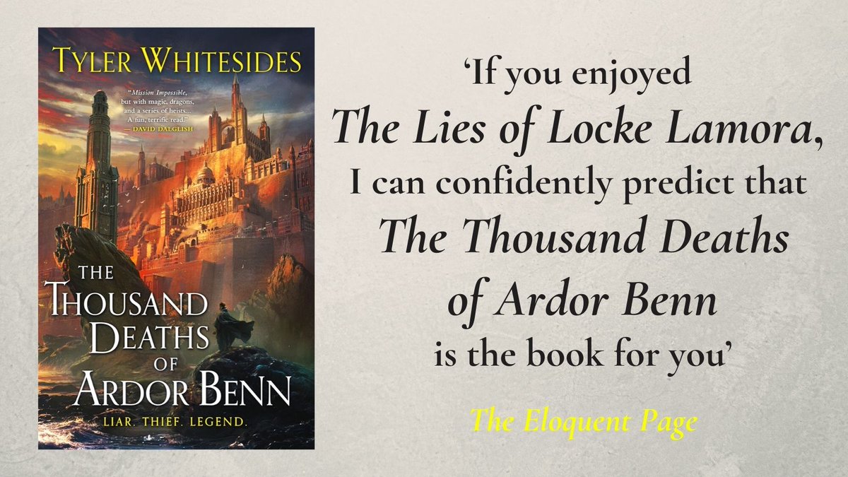 Orbit Books (@orbitbooks) on Twitter photo AN EXPLOSIVE TALE OF DARING DEEDS, DECEIT AND DRAGONS.
Only two weeks until THE THOUSAND DEATHS OF ARDOR BENN by <a href="/twhitesides/">Tyler Whitesides</a>Ā hits shelves!
Pre-order your copy now:
UK: fal.cn/3aNnv
US: fal.cn/3aNnu AN EXPLOSIVE TALE OF DARING DEEDS, DECEIT AND DRAGONS.
Only two weeks until THE THOUSAND DEATHS OF ARDOR BENN by <a href="/twhitesides/">Tyler Whitesides</a>Ā hits shelves!
Pre-order your copy now:
UK: fal.cn/3aNnv
US: fal.cn/3aNnu