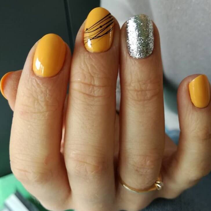 Yellow Manicure