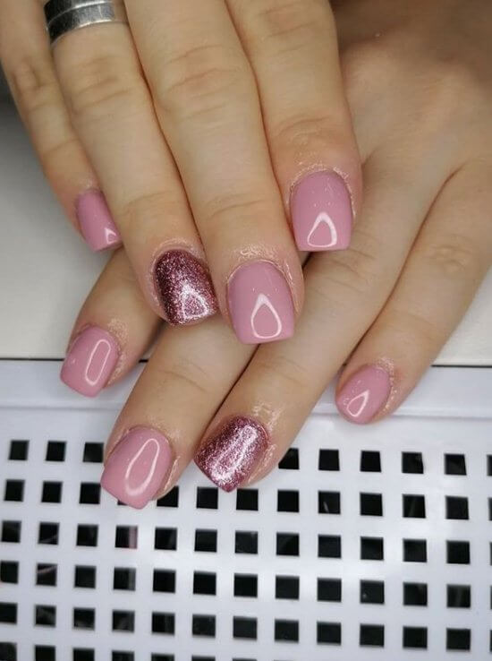 Pink With Glitter