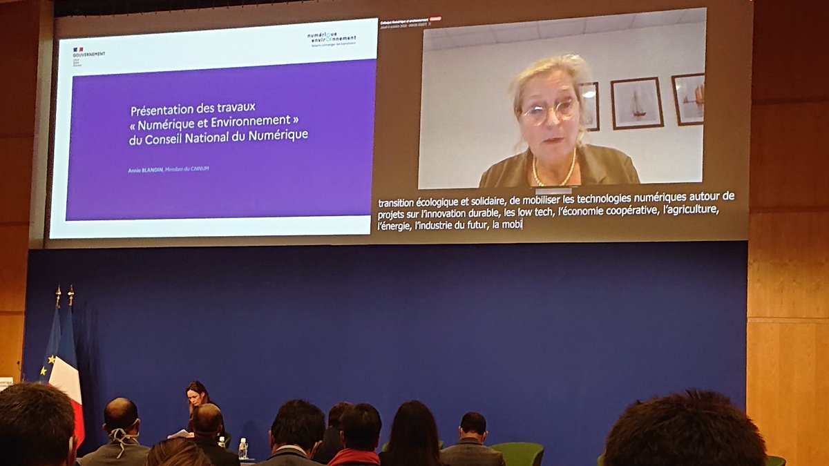 Journée de réflexion sur la convergence entre #TransfoNum et #transitionecologique, pour faire du #numerique un levier de l' #environnement, en présence de <a href="/BrunoLeMaire/">Bruno Le Maire</a> <a href="/barbarapompili/">Barbara Pompili</a> <a href="/cedric_o/">Cédric O</a> ~ @CNNum <a href="/DGEntreprises/">Direction générale des Entreprises</a> <a href="/Ecologie_Gouv/">Ministères Territoires Écologie</a> <a href="/Economie_Gouv/">Ministère de l'Économie et des Finances</a> #transitionenergetique
