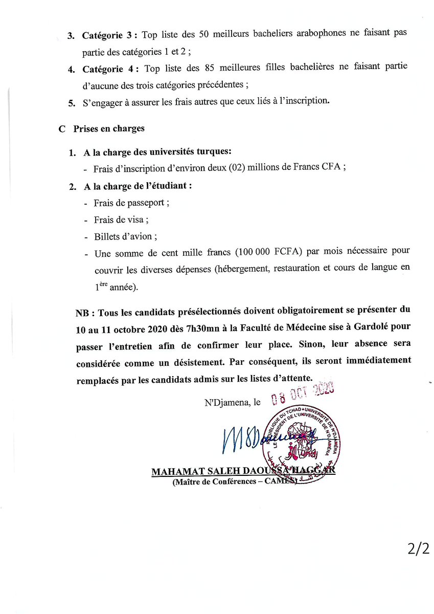 Université de N'Djaména tweet media