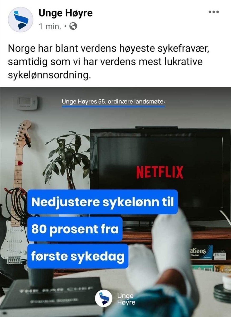 Hei du.

Du som har en kronisk autoimmun sykdom.
Du som har kreft.
Du som har ALS.
Du som har brukket armen. 
Du som har en eller annen sykdom.

Dette er <a href="/Hoyre/">Høyre</a> sitt inntrykk av deg. 

Husk det når det er valg.