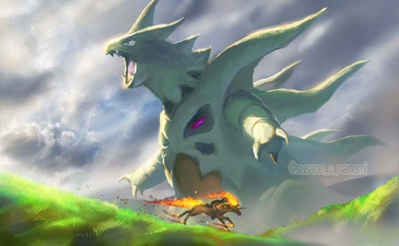 すさノお ゲームイラスト用アカだけどいろいろ 在 Twitter 上 メガバンギラス Tyranitar T Co Nsniswot3d Twitter