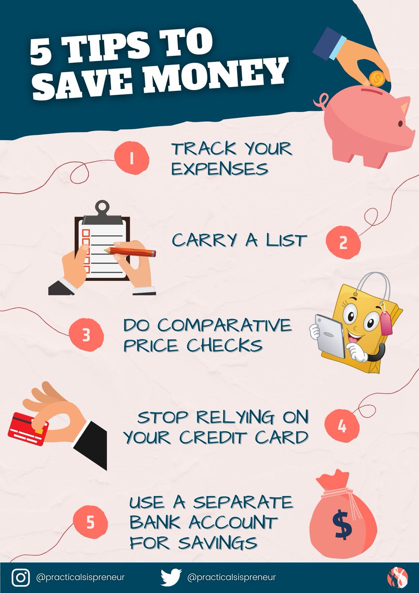 practicalsis's tweet image. Do you find it hard to save money?

Then these 5 simple tips to save money might help you!

Read more here: bit.ly/3lrTTT4

#ThePracticalSISpreneur