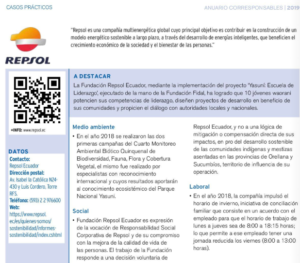 Corresponsables (@corresponsables) on Twitter photo Conoce el proyecto de <a href="/FundacionRepsol/">Fundación Repsol</a> de <a href="/RepsolEcuador/">Repsol Ecuador</a>, ‘Yasuni: Escuela de Liderazgo’ ejecutado de la mano de la Fundación Fidal en el #AnuarioCorresponsables2019 👉bit.ly/36euvdg Conoce el proyecto de <a href="/FundacionRepsol/">Fundación Repsol</a> de <a href="/RepsolEcuador/">Repsol Ecuador</a>, ‘Yasuni: Escuela de Liderazgo’ ejecutado de la mano de la Fundación Fidal en el #AnuarioCorresponsables2019 👉bit.ly/36euvdg