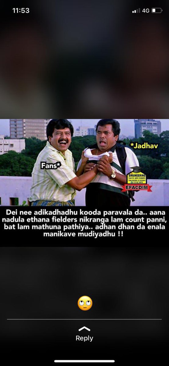 Anandhkj's tweet image. @ChennaiIPL #saveCSK #DropJadhav
