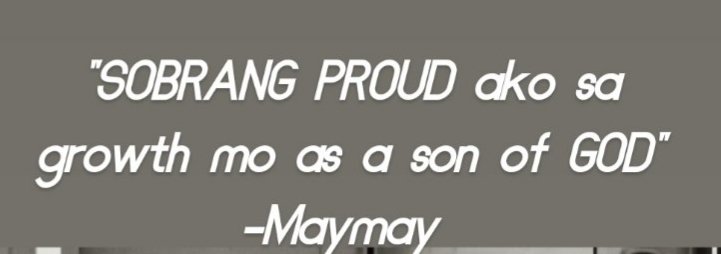 The fact that Maymay said that she is so proud of him as a son of God speaks a lot! She even said that he is the MOST LOYAL friend & that she's always been praying & will always be praying for him. That alone is enough proof that their accusations were all wrong. #MayWard
