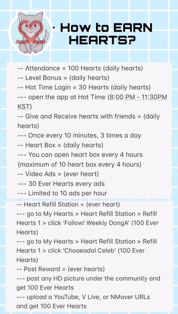 •How to Earn Hearts: