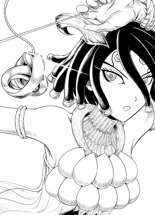 キリサメちゃん白黒描き【Dr.STONE】 