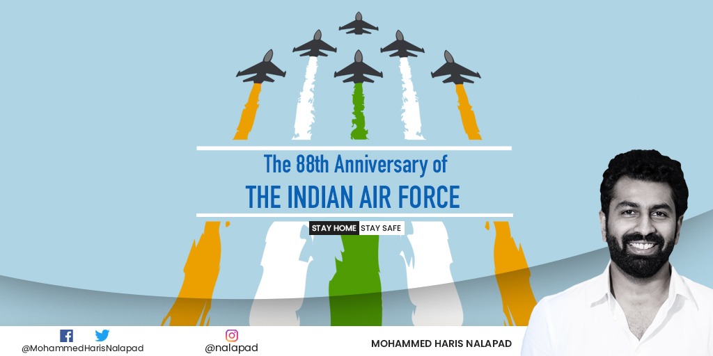 nalapad's tweet image. On this Air force day, we are thankful to our Air force and veterans who have strived to maintain peace and have excelled in what they do. 88 years of making us proud. #AirForceDay