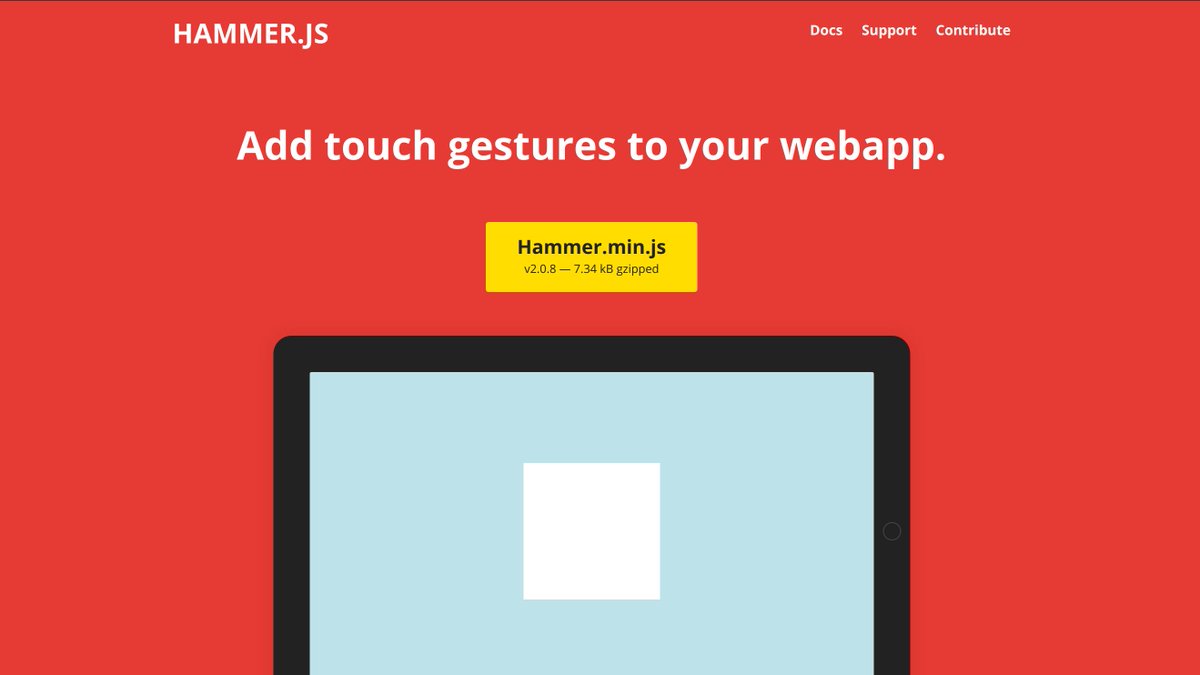  Hammer.js is a library for adding multi-touch gestures to your site.