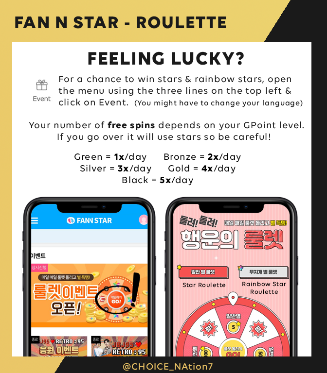 ↳ How To Earn s: Time Events & Roulette