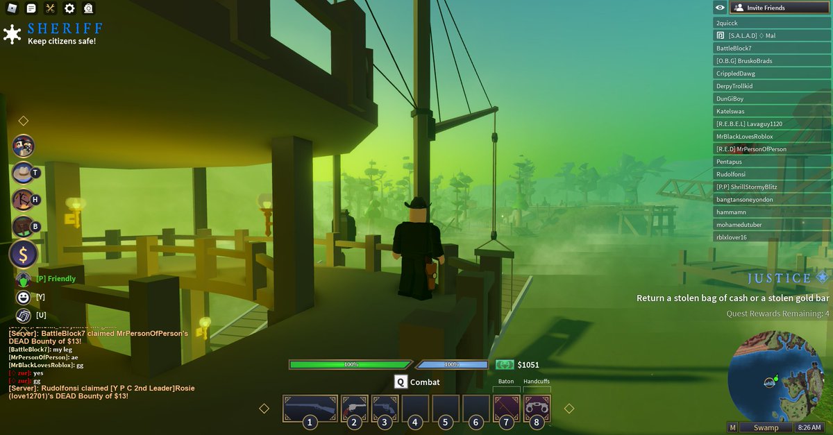 Simbuilder On Twitter If You Haven T Played This Game You Should Check It Out Https T Co 5c15zem918 Roblox Wildwest Openworld Free - orange justice roblox picture screenshot