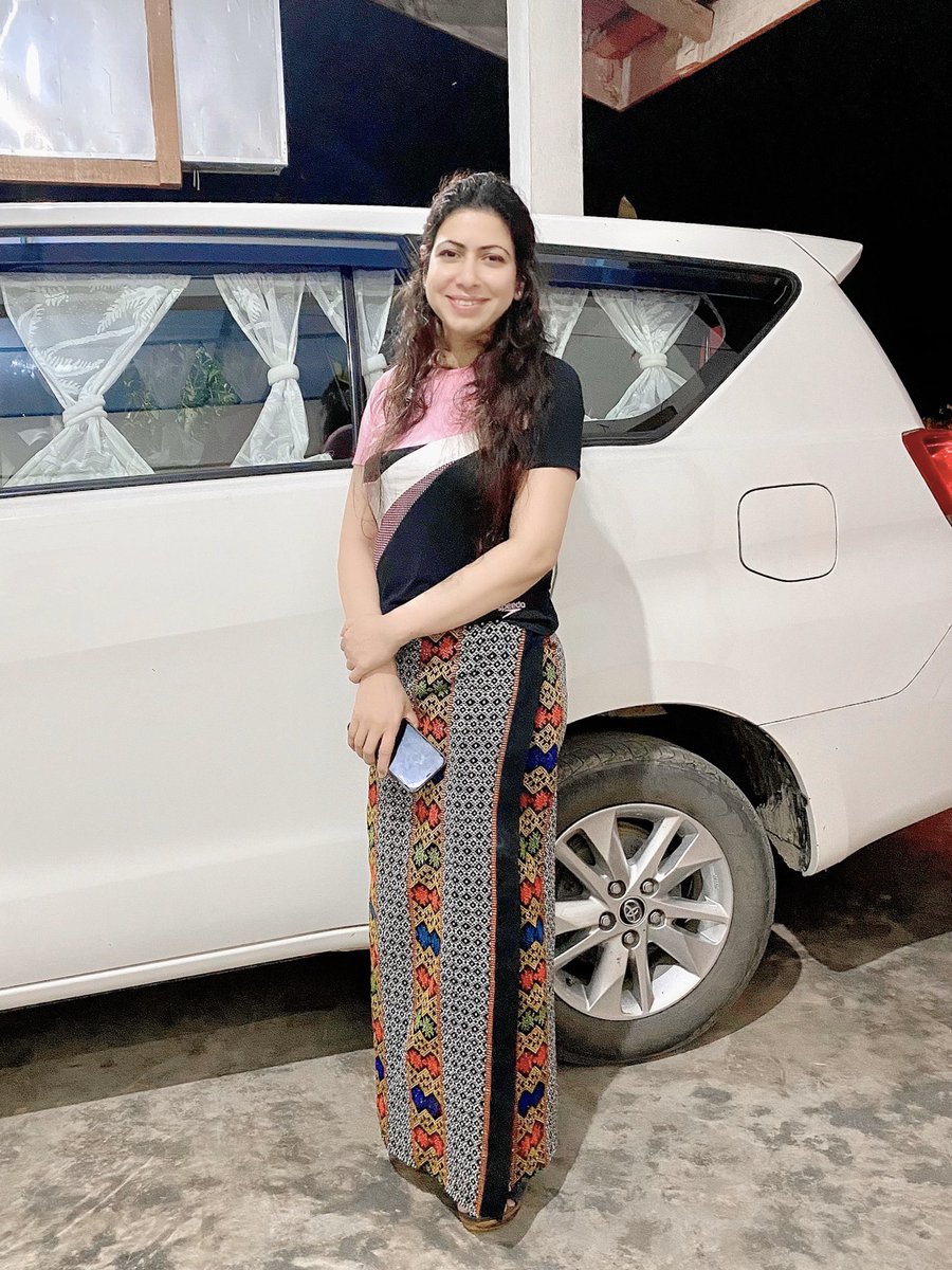 Wearing cultural dress of Mishmi tribe #ArunachalPradesh to office today. In love with the local crafts and traditions. #VocalForLocal #thursdaymorning #thursdayvibes #SupportLocal