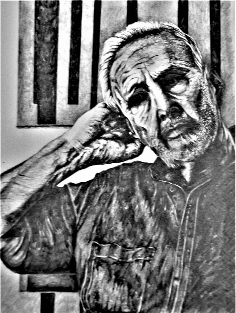 Mike Townesends self-portrait is part of his current solo show, open until Saturday 11-3