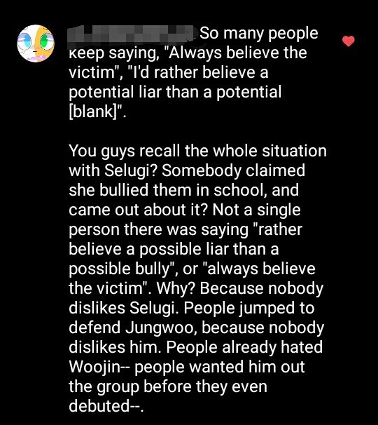 If it was your fave, what would've you done? Would you've still "believe in the victim" w/o any proof?These type of things have happened many times, y'all never "believed" in the victim and questioned your idols (doesn't matter what accusation it was) #woojin  #KIMWOOJIN  #kpoptwt