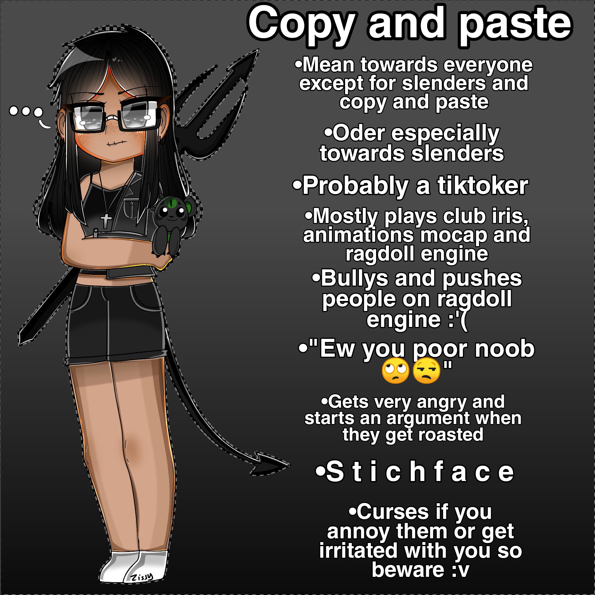 Zissy On Twitter Roblox Stereotype Outfits 1 Copy And Paste Art By Me If Your A Copy And Paste And Say I Don T Do Those Stuff Just A Reminder Not Every Copy - roblox logo copy and paste