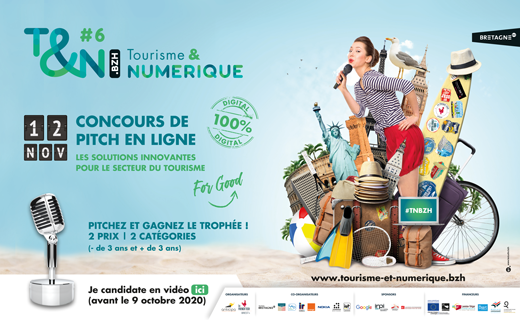 ⏱[#CONCOURS] J-1 avant clôture des candidatures 

Intéressé.e? Pas encore inscrit.e? 

Prenez qqs minutes pour filmer avec votre📱votre candidature présentant vos #solutions numériques pour le secteur du #tourisme et remporter votre place en finale! 🏆

👉bit.ly/3kuka2U