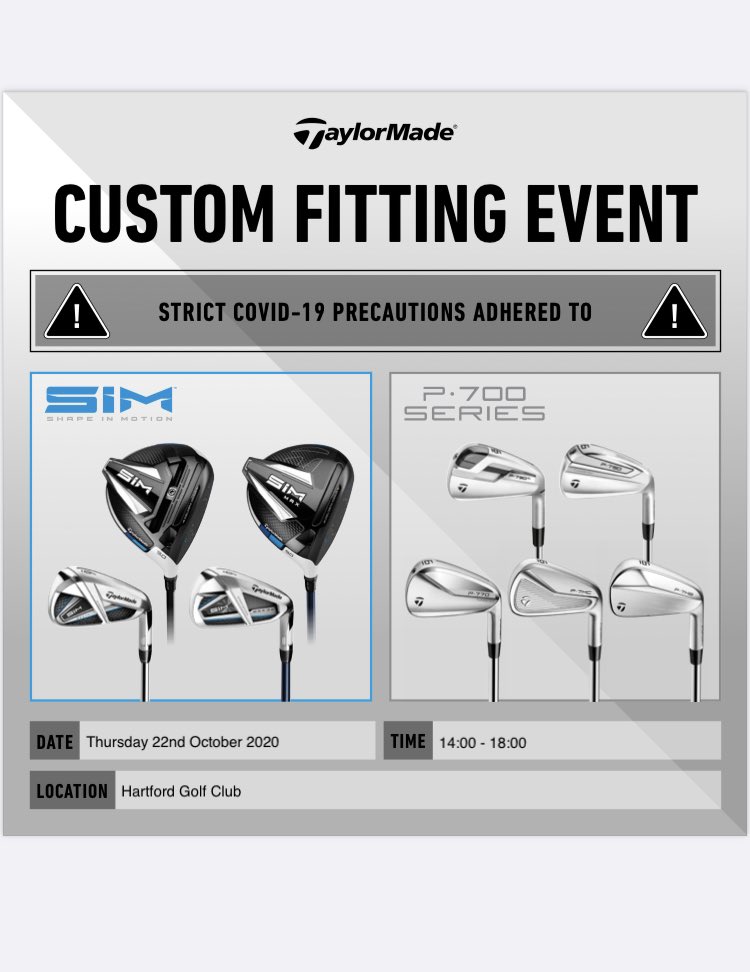 HartfordGolfC's tweet image. Free fitting event coming up soon with the very knowledgeable @danmorrisgolf and @TaylorMadeTour your chance to trial &amp;amp; get fitted for some bargains of the hottest clubs in golf! #SIM #SIMMAX #P790 #P770 message or call 01606 871162 to book your slot....