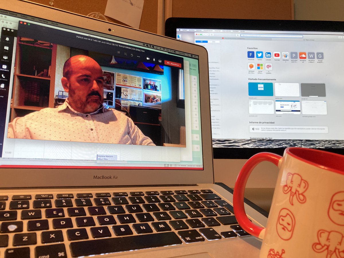 AlbertRiba's tweet photo. A por el trabajo #1a1 en formato #mentorías o #advisoring #online #shakingminds #sapiensmindset https://t.co/ZOd9yimhLo