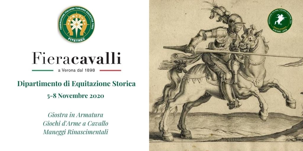RipaAnte's tweet photo. @fieracavalli  2020.....ospite speciale la Monta Storica firmata Fitetrec Ante. Vi aspettiamo dal 5 al 8 novembre a Verona con la Giostra in Armatura, Giochi d'Arme e Maneggi Rinascimentali e molto altro ancora! 
Follow us on ⤵️
https://t.co/5LlRqRdIMO https://t.co/tMI1dNmp56