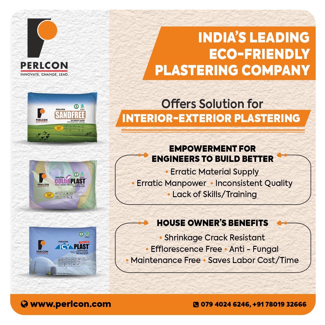 PerlconL's tweet image. Is the erratic supply of labourers affecting your business?? Does the inadequacy of supply or inconsistent quality of material hindering your growth??
India’s leading eco friendly plastering company is providing the best plastering solution to resolve all your troubles.
