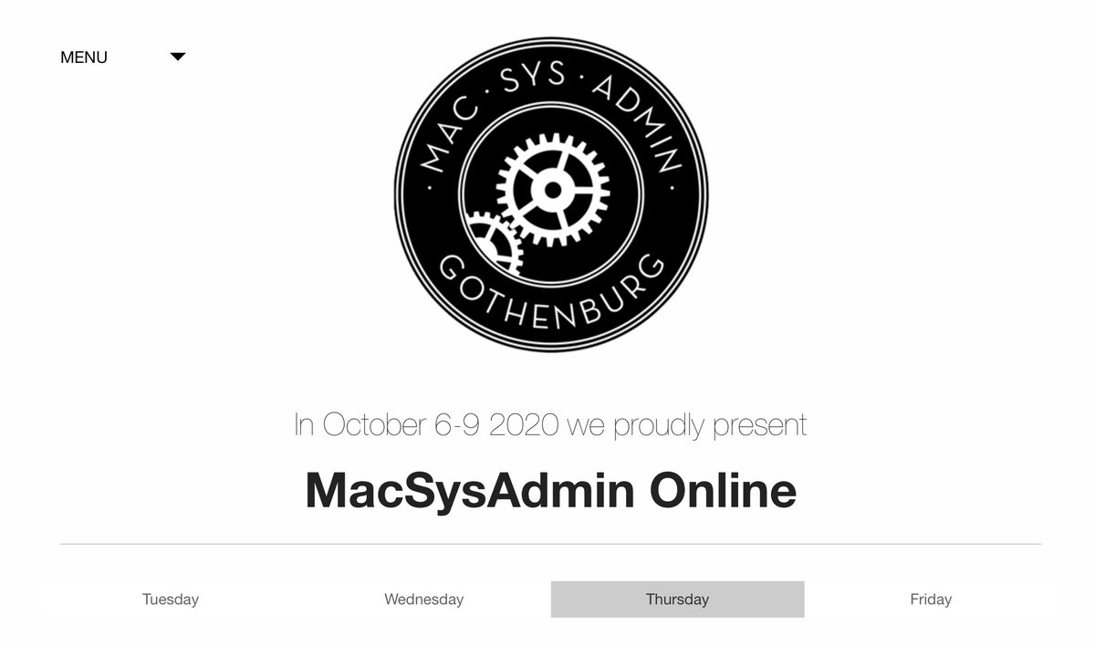 head_min's tweet image. Day#3 - #MacSysAdmin  macsysadmin.se/program/progra… #macadmins