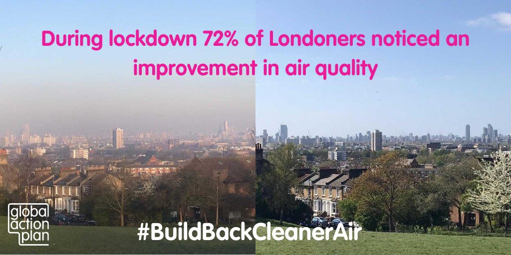 It’s #CleanAirDay! Lockdown gave us a taste of the benefits of cleaner air/lower traffic living - #buildbackcleanerair must be central to our COVID-19 recovery! More space for walking, cycling and scooting please 🙏